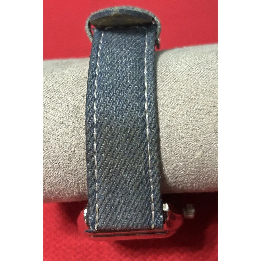 Geneva Blue Denim Women's 32mm Fashion Watch New Battery